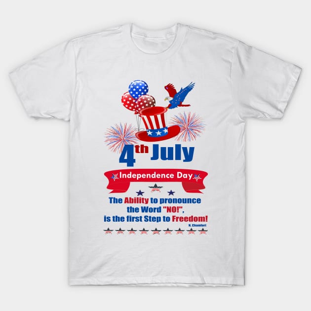 independence day Eagle Ability T-Shirt by Lin-Eve